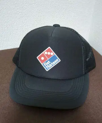 FLAT THIRTEEN Pizza CAP 캡 블랙