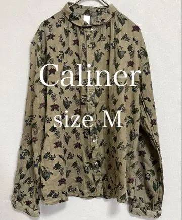 Caliner 긴팔 블라우스 보타니컬 프린트 M Caliner