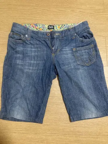 돌체앤가바나 데님 하프 팬츠