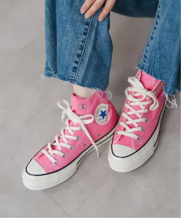 CONVERSE 올스타 핑크 하이컷 스니커즈