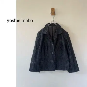 새상품급 yoshie inaba 요시에 이나바 린넨 자켓 7호 얇은 소재