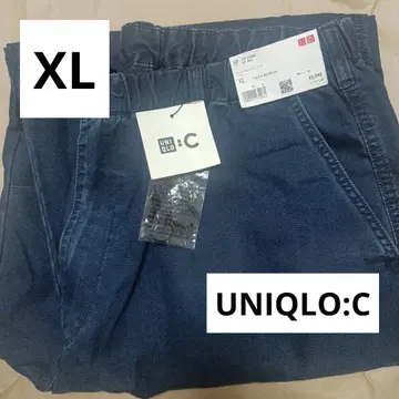 유니클로: C 새상품 와이드 파라슈트 팬츠 데님 XL 유니클로 시