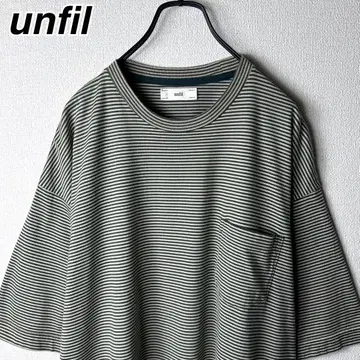 unfil 보더 포켓 티 티셔츠