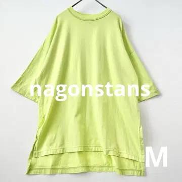 nagonstans 나곤스탠스 슬릿 티셔츠 옐로우 그린