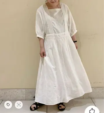 츠하루 모티브 자수 원피스