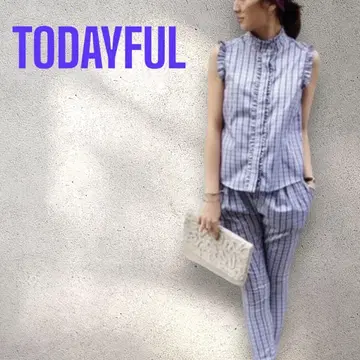 TODAYFUL 투데이풀 체크 셋업 상하의 세트 M
