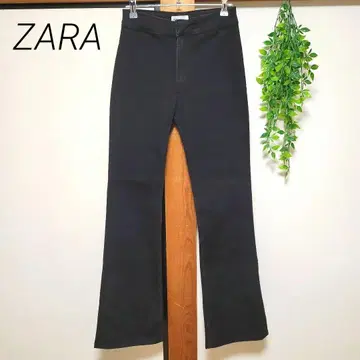 ZARA 자라 데님 청바지 청바지 스트레치 부츠 컷 블랙