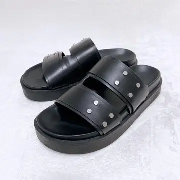 ZARA 자라 청키 샌들 스터드 슬라이드 샌들 41 26cm