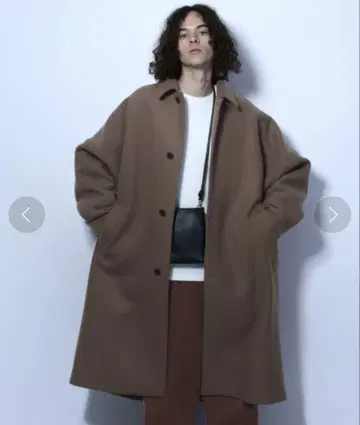 하레 HARE 울 돌먼 스텐카라 코트 브라운
