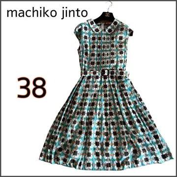 machiko jinto 프렌치 슬리브 코튼 원피스 데이지 패턴 38