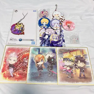 FGO Fate 관련 제일복권 캔뱃지 색지 러버 스트랩 엽서