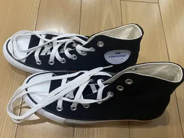 CONVERSE 블랙 하이컷 스니커즈 24.5cm