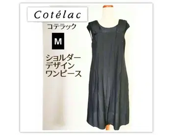 Cotelac 숄더 디자인 원피스 블랙