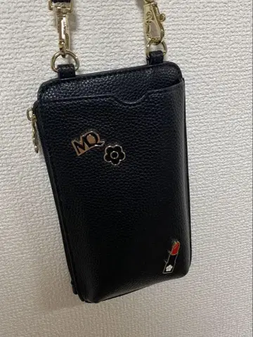 MARY QUANT 스마트폰 숄더백 로고 포함