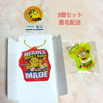 미니언즈 괴도 그루 아크릴 키링 캔뱃지 3개 세트