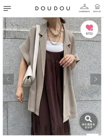 doudou 메쉬 반팔 자켓