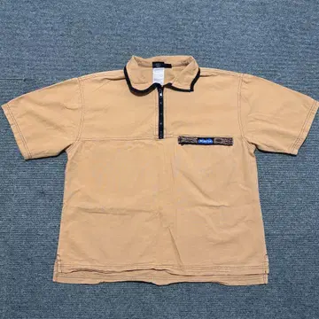 KAVU USA제 하프 지퍼 풀오버 반팔 셔츠 L 사이즈