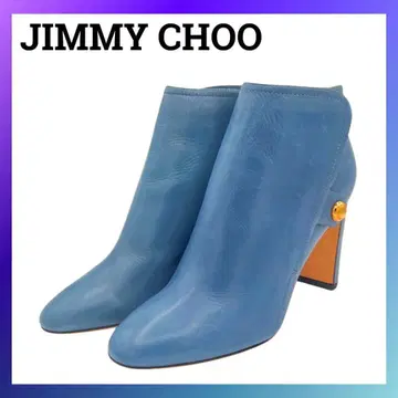새상품급 지미추 JIMMYCHOO 숏부츠 부티 가죽 블루