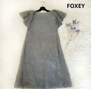 새상품급 FOXEY 원피스 소피 그레이 38 S