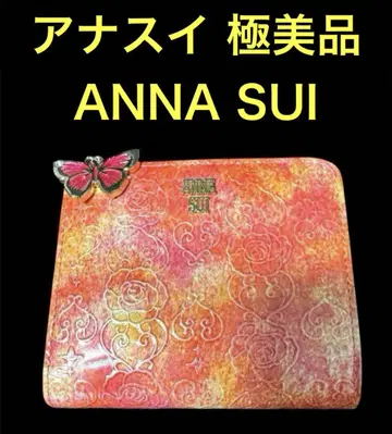 컨디션 최상 ANNA SUI 안나수이 로즈 하트 지갑 멀티 케이스