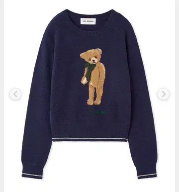 LILY BROWN Lily Bear 리본 니트 풀오버