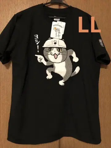일하는 고양이 T셔츠 현장 고양이 요시! 남성용 LL 사이즈 새상품