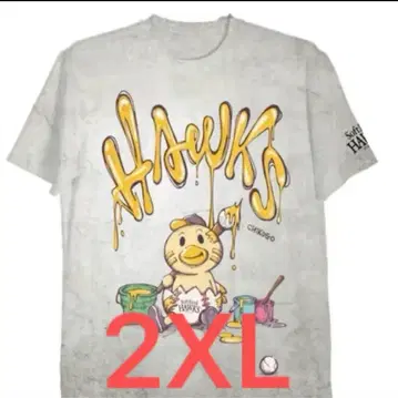 후쿠오카 소프트뱅크 호크스 히나마루 티셔츠 2025 2XL