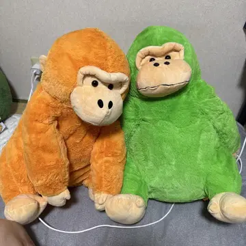 고릴라 원숭이 봉제 인형 세트 빅 사이즈 택 포함