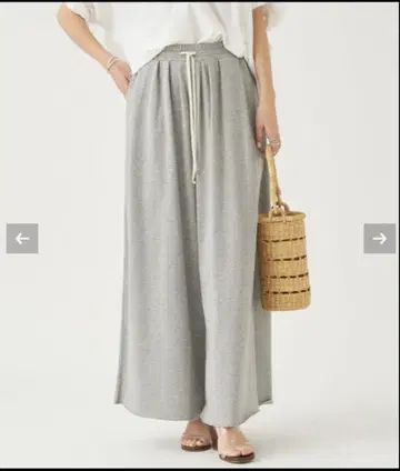 Plage SWEAT WIDE TUCK 팬츠 38