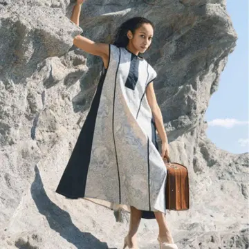 MARIA 마리아 올 패턴 원피스 롱 원피스 여성용