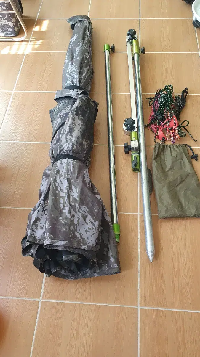 Sujinwithmong Military Double Layer 52-inch Parasol Protractor