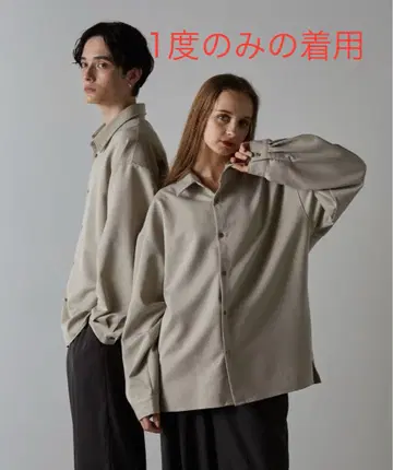 CLEL 클레어 벌룬 소매 루즈 레귤러 카라 셔츠 S