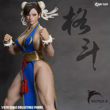 PLAY TOY 1/6 격투의 여신 2.0 P023B 가동 피규어 블루