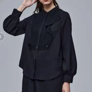 UNITED TOKYO 블랙 긴팔 셔츠