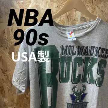 NBA 밀워키 백스 made in USA 싱글 스티치