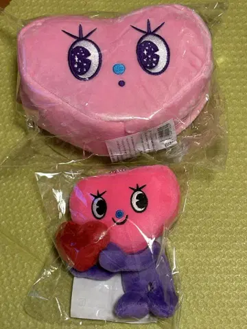 니시노 카나 더블 하트 파우치 & 더블 하트 봉제 인형 키링