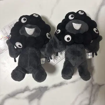 미야쿠미야쿠 봉제 인형 블랙 앉은 자세와 서 있는 자세 세트