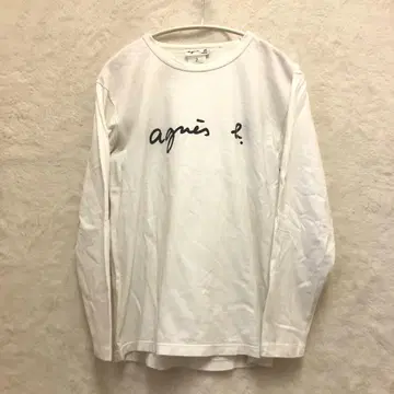 agnis b. 화이트 긴팔 티셔츠 사이즈 2