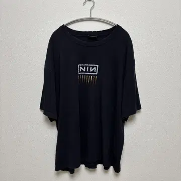 NIN H&M 나인 인치 네일즈 데미지 가공 티셔츠 블랙
