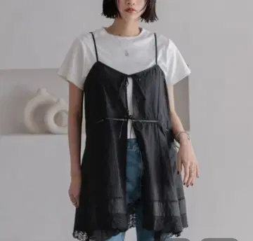 2WAY 코튼 레이스 미니 원피스 로리즈팜 미사용 새상품 이번 시즌 신상