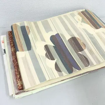 나고야 오비 순수 실크 5권 묶음 판매 리메이크 재료 S-1219