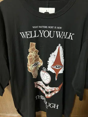 shareef 그래픽 티셔츠 블랙