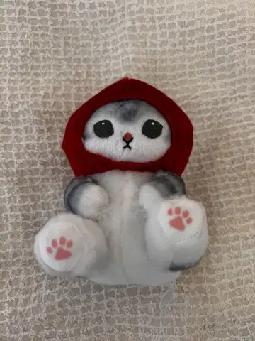 사과 고양이 봉제 인형