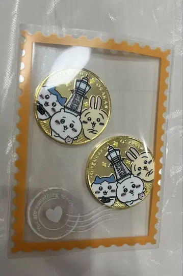 치이카와 (먼작귀) 오사카 한정 츠텐카쿠 메달 2장 세트