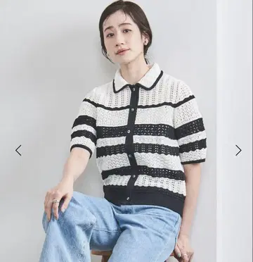 미사용 새상품 유나이티드 애로우즈 폴로 니트