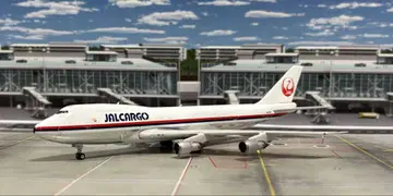 하자품 1/400 JAL CARGO B747-246(SCD)