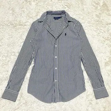 새상품급 폴로 랄프로렌 POLO 스트라이프 셔츠 호스 자수 현행 택