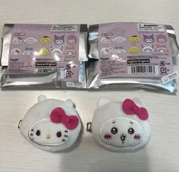 치이카와 산리오 시크릿 헤어 클립 키티 치이카와 세트
