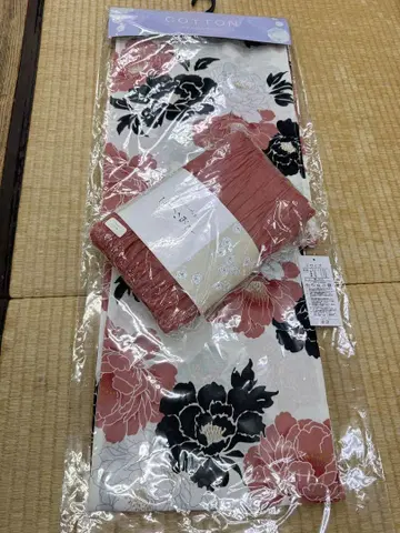 유카타 새상품 미사용 재고 처분 면 헤코 오비 헤코 오비 여름