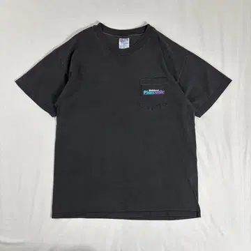 usa제 90s 헤인즈 Baldwin 기업 로고 반팔 티셔츠 뮤직